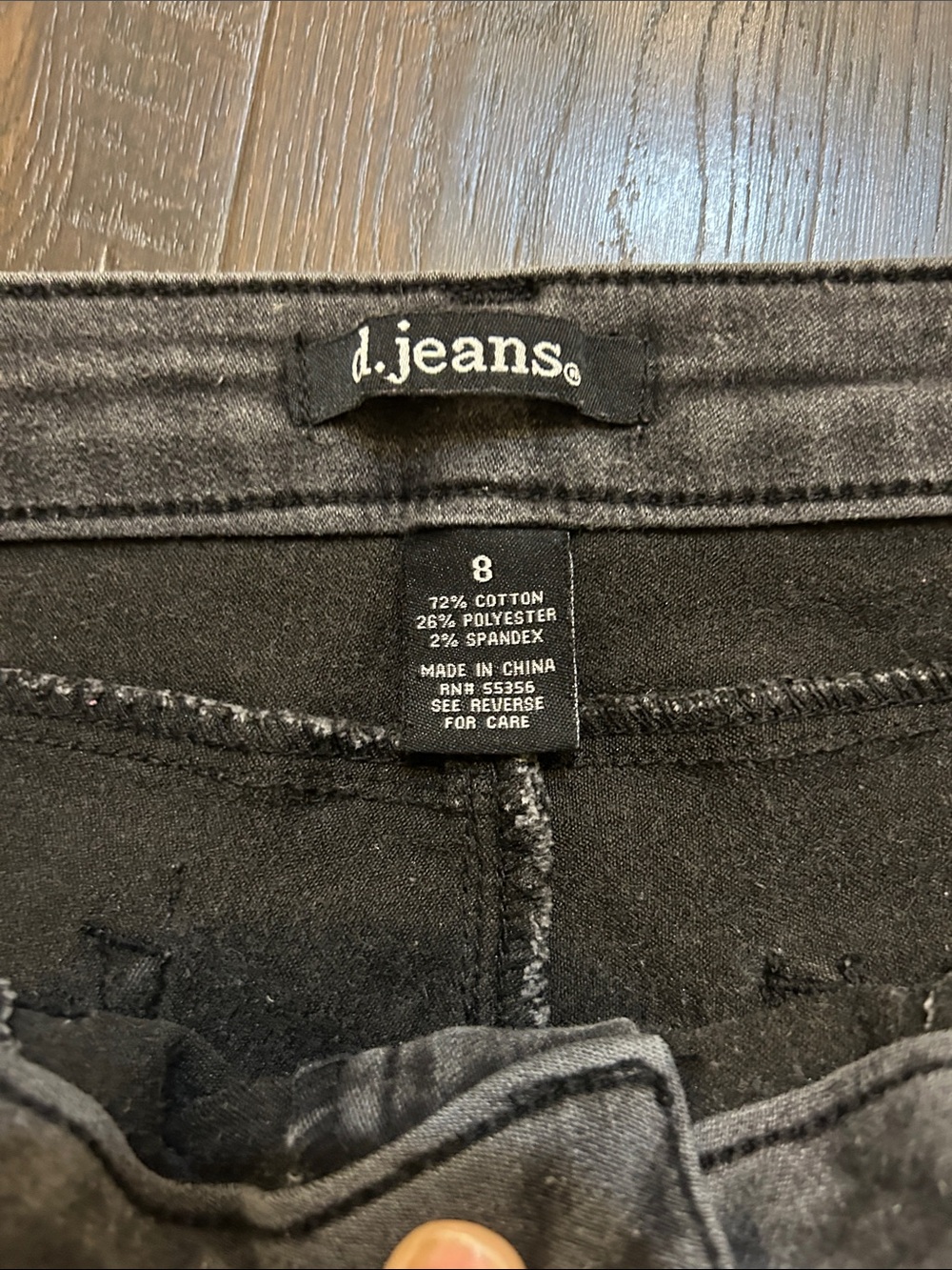 d. jeans Women's Skinny Jeans in Dark Gray - Picture 2 of 6
